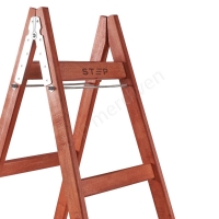 Seven Steps Double Sided Wooden Ladder resim5